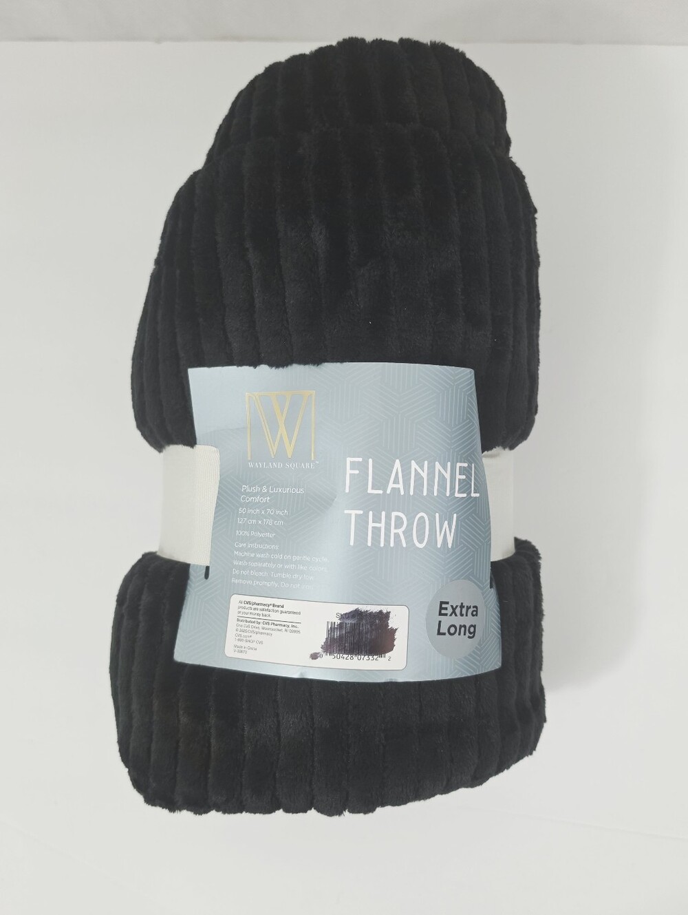 Wayland Square Plush Extra Long Throw Blanket 50" X 70"